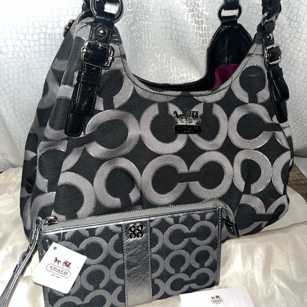 COACH Madison opt art bag and wallet Set w/ dust bag - Picture 2 of 9